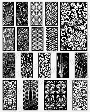 Panels Patterns And Scenes Decorative DXF SVG CDR EPS PNG AI P0218