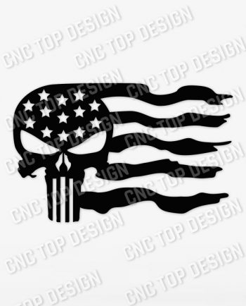 Patriotic USA Flag American Vector Design files - DXF SVG EPS AI CDR